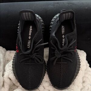Adidas Yeezy Boost 350 V2 Black with Red Accents